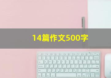 14篇作文500字