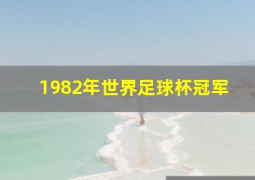 1982年世界足球杯冠军