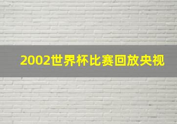 2002世界杯比赛回放央视