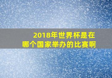 2018年世界杯是在哪个国家举办的比赛啊