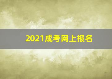 2021成考网上报名