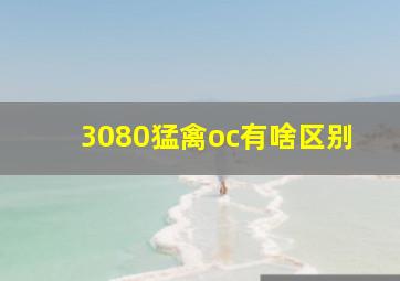 3080猛禽oc有啥区别