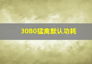 3080猛禽默认功耗