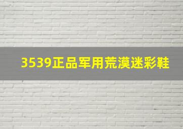 3539正品军用荒漠迷彩鞋