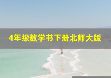 4年级数学书下册北师大版