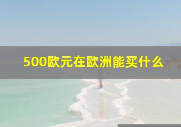 500欧元在欧洲能买什么