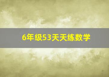 6年级53天天练数学