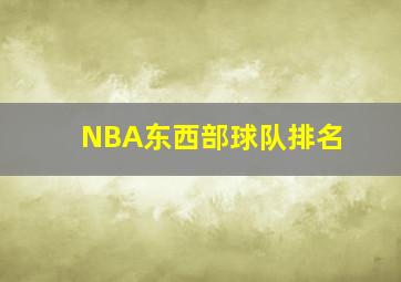 NBA东西部球队排名