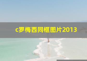 c罗梅西同框图片2013