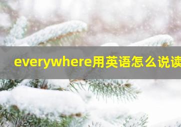 everywhere用英语怎么说读音