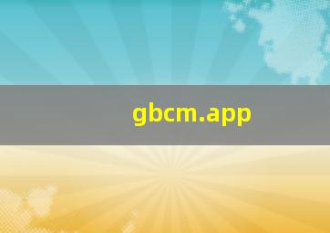 gbcm.app