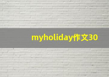 myholiday作文30