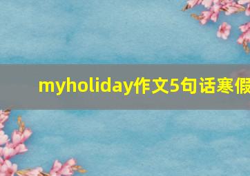 myholiday作文5句话寒假