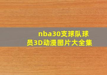 nba30支球队球员3D动漫图片大全集