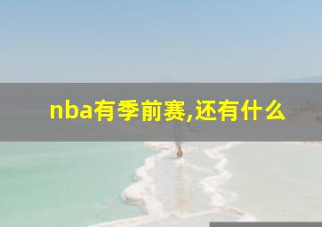 nba有季前赛,还有什么