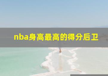 nba身高最高的得分后卫