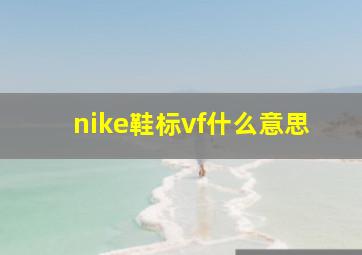 nike鞋标vf什么意思