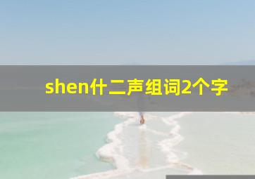 shen什二声组词2个字