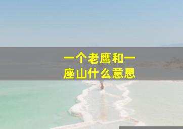 一个老鹰和一座山什么意思