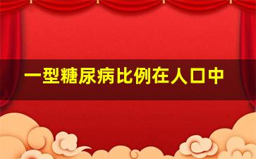 一型糖尿病比例在人口中