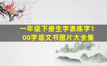 一年级下册生字表练字100字语文书图片大全集