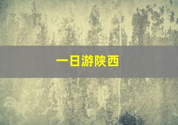 一日游陕西