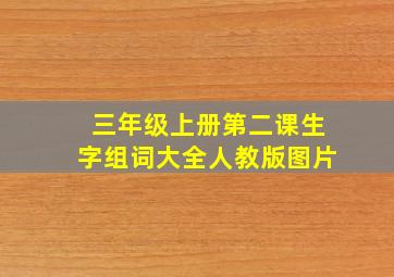 三年级上册第二课生字组词大全人教版图片