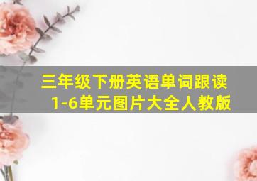 三年级下册英语单词跟读1-6单元图片大全人教版