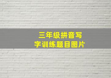 三年级拼音写字训练题目图片