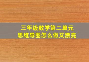 三年级数学第二单元思维导图怎么做又漂亮