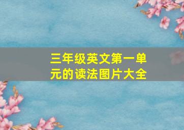 三年级英文第一单元的读法图片大全