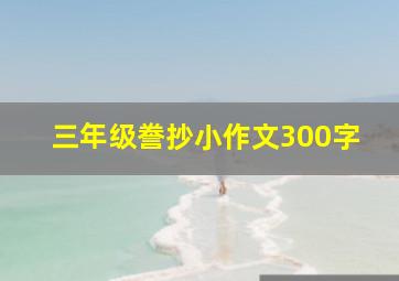 三年级誊抄小作文300字