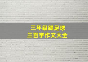 三年级踢足球三百字作文大全