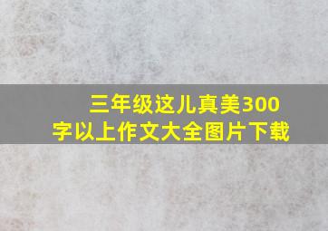 三年级这儿真美300字以上作文大全图片下载