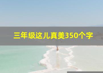 三年级这儿真美350个字