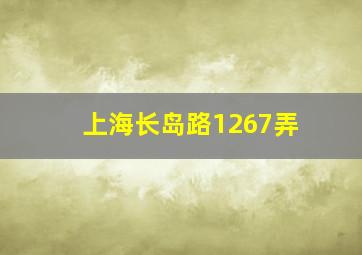 上海长岛路1267弄