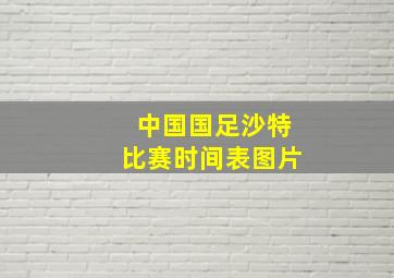 中国国足沙特比赛时间表图片