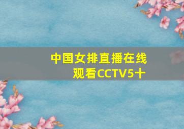 中国女排直播在线观看CCTV5十