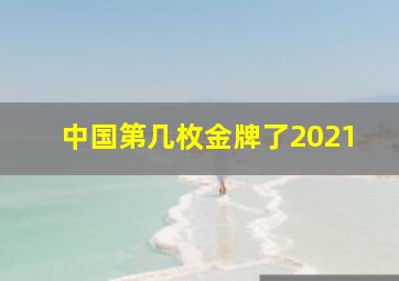 中国第几枚金牌了2021