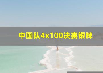 中国队4x100决赛银牌