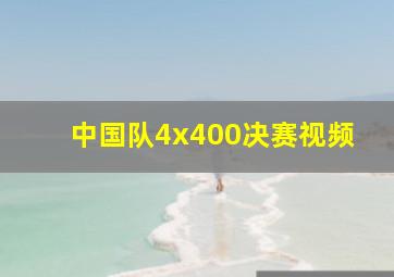 中国队4x400决赛视频