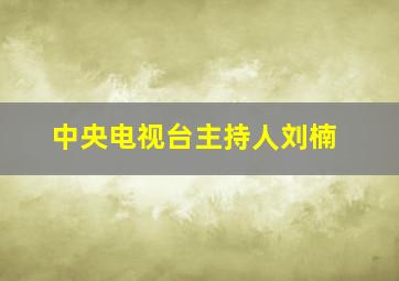 中央电视台主持人刘楠