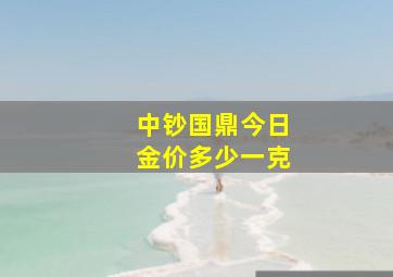 中钞国鼎今日金价多少一克