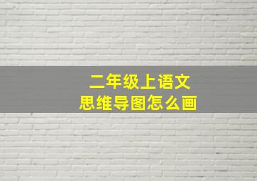 二年级上语文思维导图怎么画