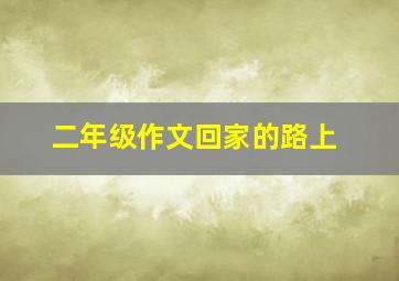 二年级作文回家的路上