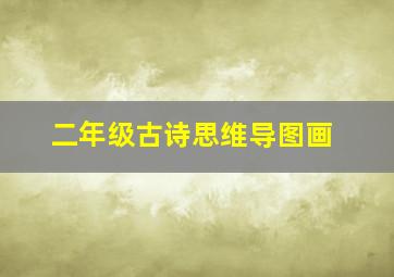 二年级古诗思维导图画