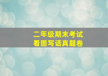 二年级期末考试看图写话真题卷