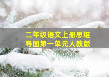 二年级语文上册思维导图第一单元人教版