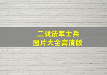 二战法军士兵图片大全高清版