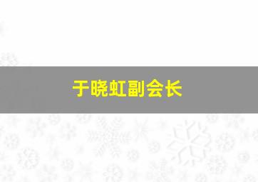 于晓虹副会长